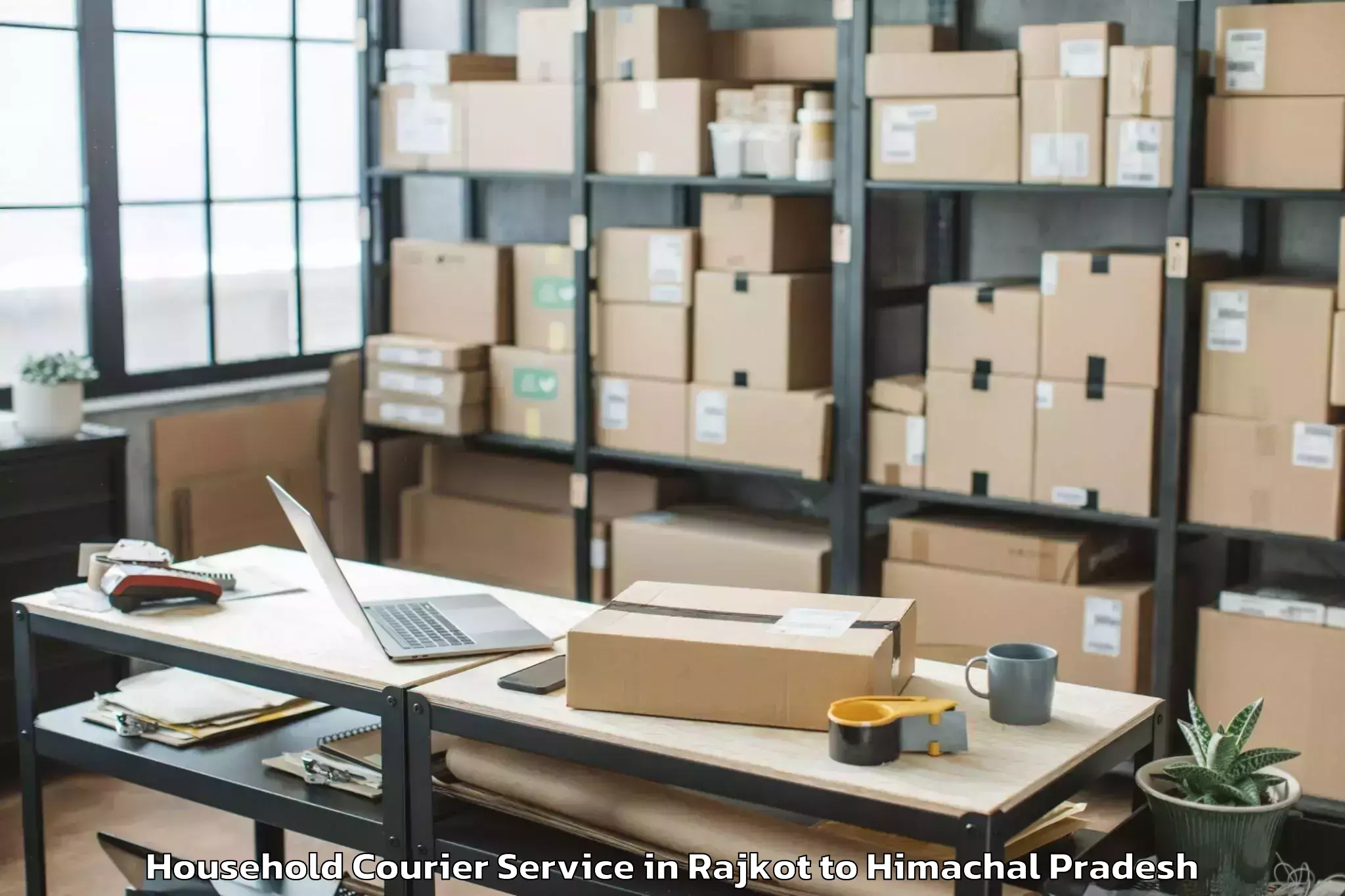 Book Rajkot to Pandoh Household Courier